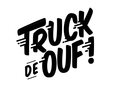 Truckdeouf identity logo truck