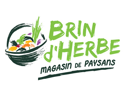Brin d'herbe identity logo