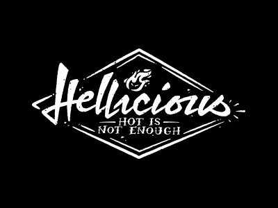 Hellicious hell identity logo sauce