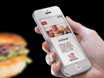 Roadside burger webdesign