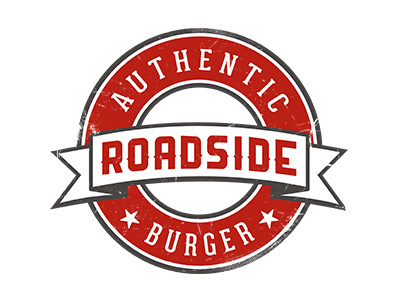 Roadside burger identity logo