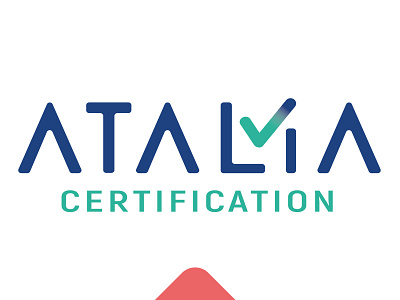 Atalia certification check identity logo vector