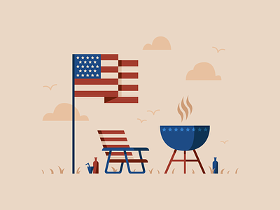 Remember & Honor america american flag bbq cook out design flag holiday honor illustration july 4th memorial memorial day remember usa vector vector illustration