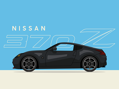 Nissan 370Z 370z adobe illustrator car digital illustration illustration import car nissan nissan 370z vector car