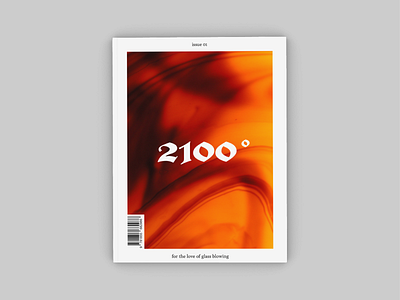 2100° Quarterly 2100 annual black letter cover fire glass blowing grid indesign layout magazine cover print publication quarterly typography