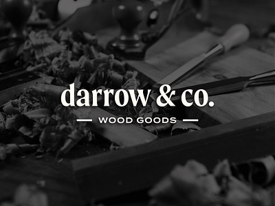 Darrow & Co. branding branding design logo logo mark logotype type typography wood wood goods woodshop woodworking