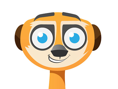 Meerkat cat happy illustration lemur meerkat orange pierre timon vector örnryd