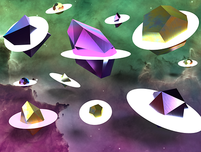 Abstraccts - 005: Crystal Quadrant 3d 3d art 3d artist abstract abstract art abstract design abstraction crystal design dimension jewels modeling planet space