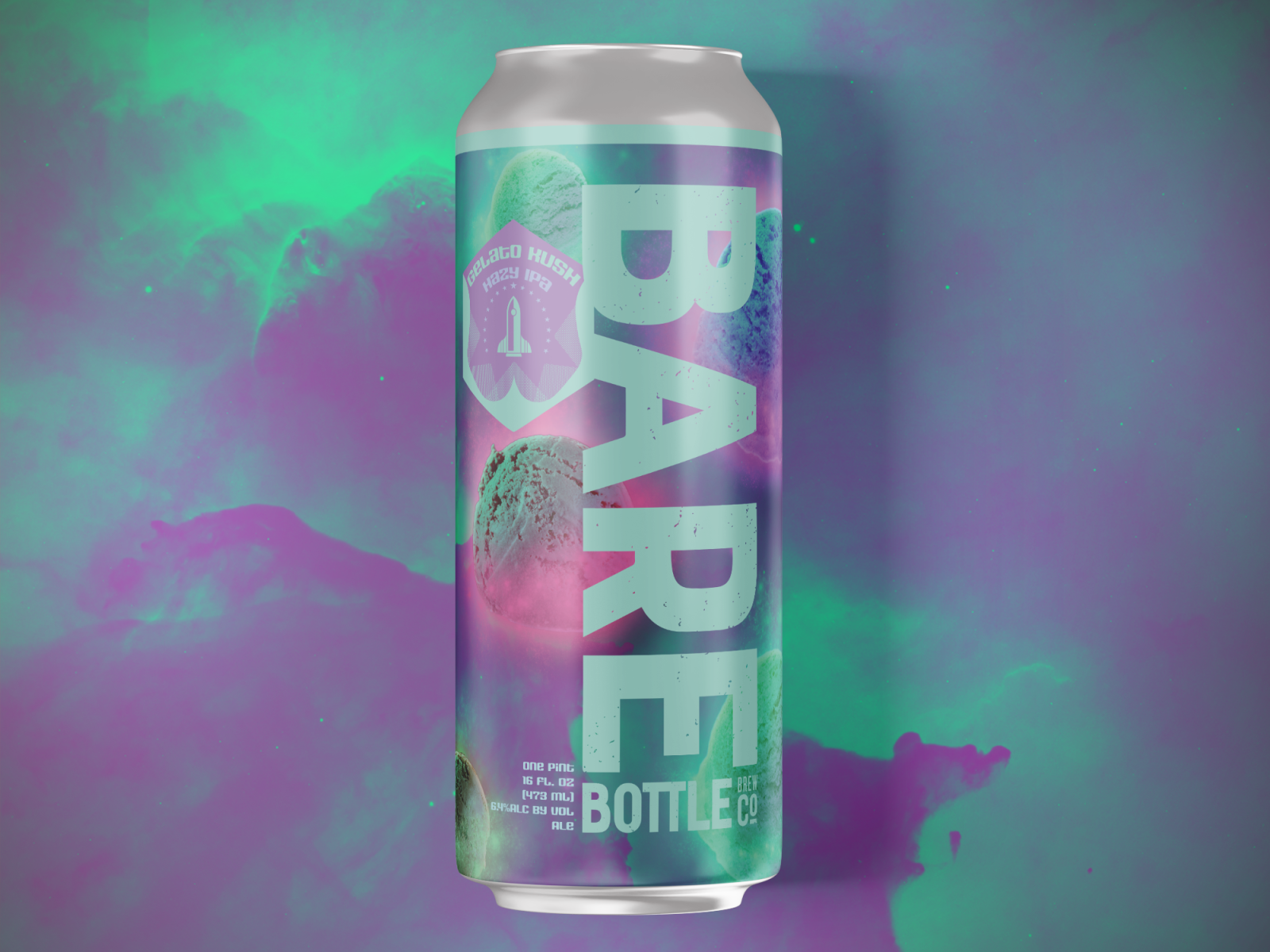 Gelato Kush IPA Can Label by Pine Watt on Dribbble