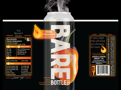 Hella Habanero - Smoky Boi beer beer art beer label branding craft beer design habanero heat hot illustration packaging photo photography photoshop spicy