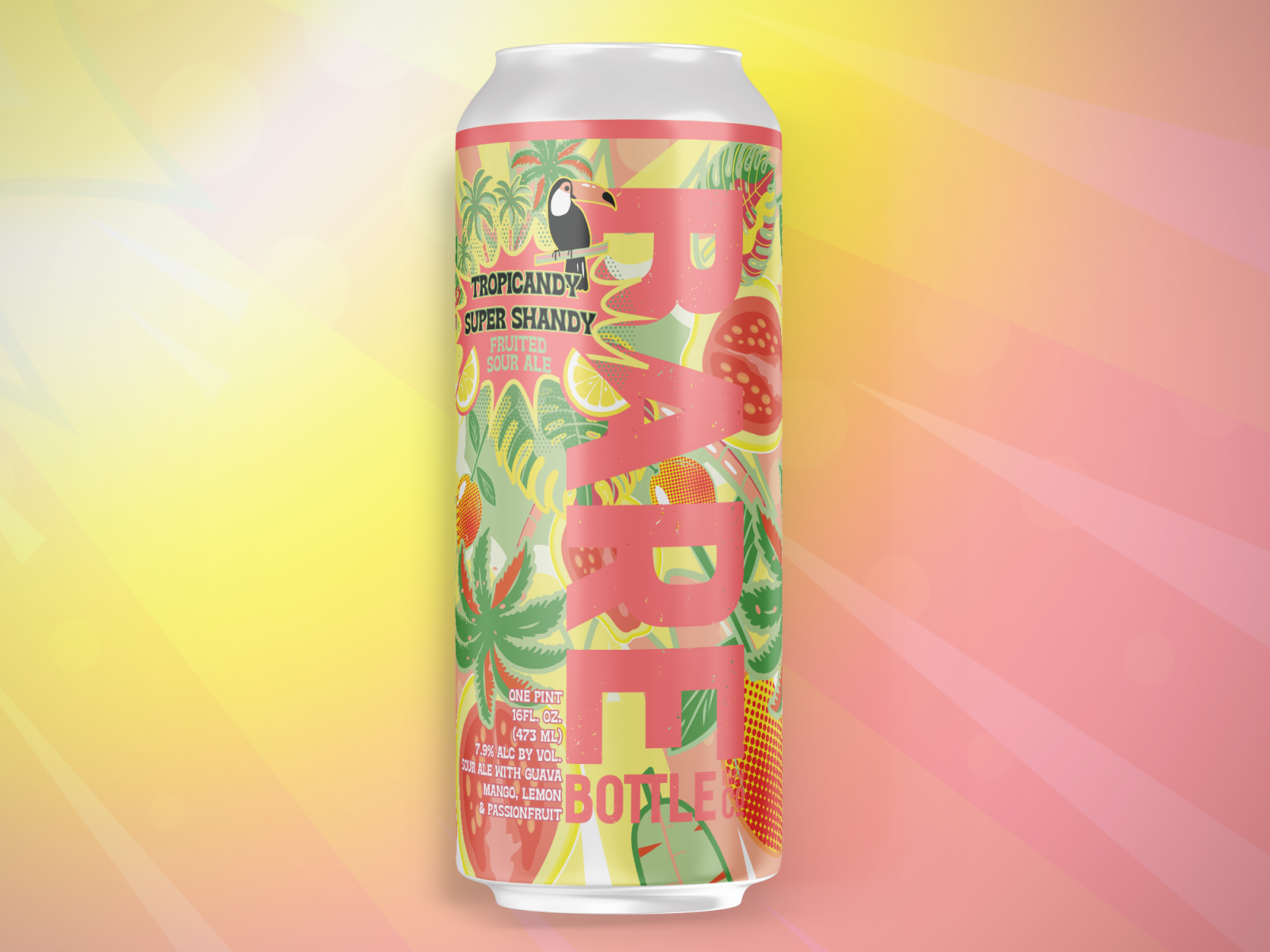 Tropicandy Super Shandy - Craft Beer Label by Pine Watt on Dribbble