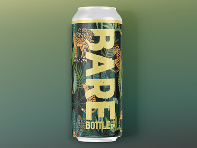 El Dorado Bravado - Craft Beer Label approachable beer art branding craft beer design graphic design illustration jaguar jungle logo package package design vector