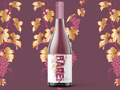 Pinot Noir Natural Wine Label Design