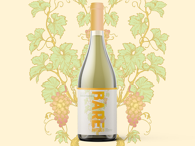 Rare Natural Wine Label Design