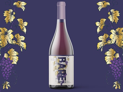 Malbec Natural Wine Label Design