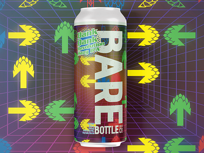 Dank Dank Revolution - Craft Beer Label Design 90s arcade beer art branding can craft beer dance design game green hop illustration logo package package design photoshop revolution vector video yellow