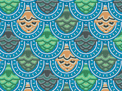 Mightier Mosaic - Craft Beer Label Design beer beer art blue branding craft beer design hop illustration illustrator label logo mosaic package package design pattern photoshop vector
