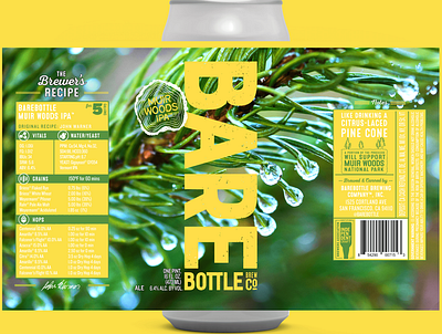 Muir Woods Inspired Craft Beer Label Design branding craft beer design package design photo photography