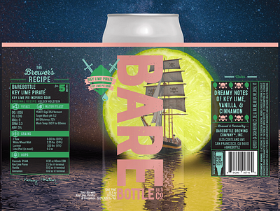 Key Lime Pirate - Craft Beer Label Design beer branding craft beer craftbeer design package design photo photography photoshop surreal surrealism