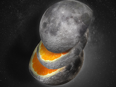 The Moon landing was faked and it is secretly a juicy orange