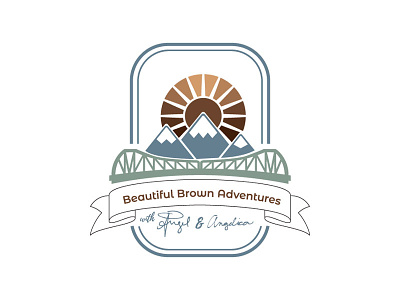 Beautiful Brown Adventures adobe illustrator blog branding design digital illustration graphic design illustration logo outdoors pasibe design travel vector visual design