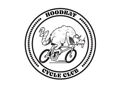 Hoodrat Cycle Club adobe illustrator badge badgedesign bicycling bikedesign biking branding cycle cycling cyclingclub design digital illustration graphic design illustration logo logodesign ohnotypeface pasibe design vector