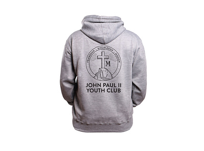 JPII Youth Club adobe illustrator apparel appareldesign catholic christian design digital illustration hoodie illustration jesus pasibe design religion religious vector youth youthgroup