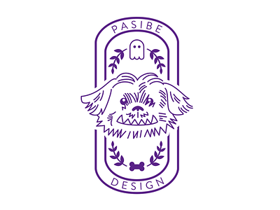 Pasibe Design Sticker dog illustration logo logodesign pasibedesign puppy shihtzu sticker stickerdesign vector