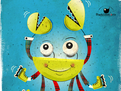 Crab On Skates character design illustration illustrator kidlitart vector