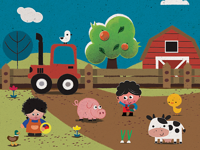 Farm Day affinitybyserif illustration kidlitart