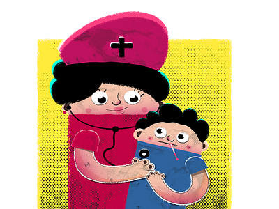Mommy Nurse character design illustration illustrator kidlitart picturebook