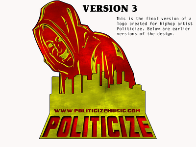 Final logo for Politicize branding farid ahmed graphic design logo