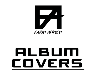 Index page for album cover farid ahmed graphic design graphic design logo typography