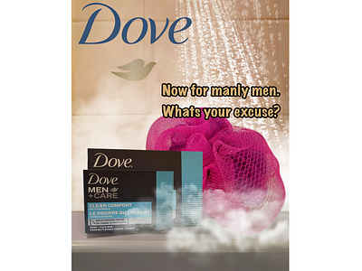 Mock ad for Dove products advertising farid ahmed graphic design