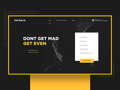 Payback LP cashback design finance landing page money ui ux web webdesign website