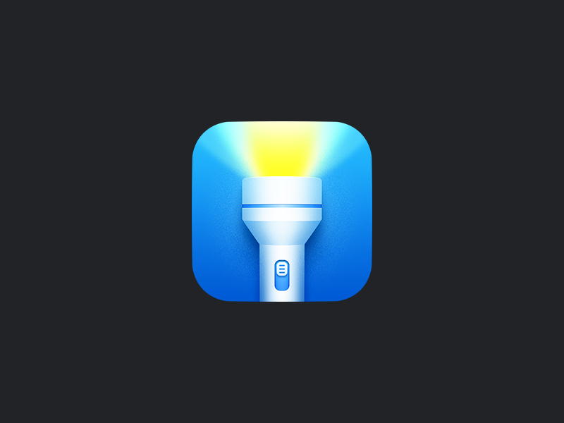 Flashlight App Icon by Chao Zhang on Dribbble