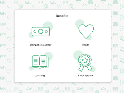 Benefits Icons design icon illustration minimal ui ux vector web website