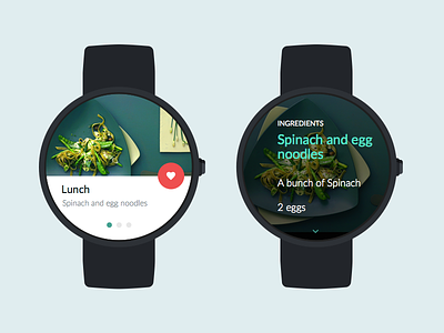 Food App for Wearables app food smartwatch wearables