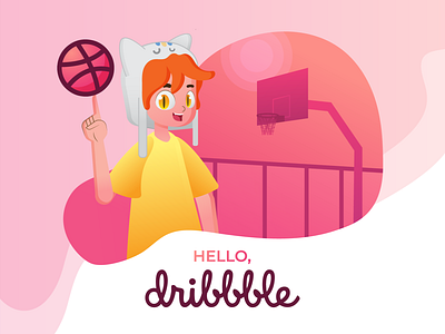 Hello Dirbbble! animation app branding design illustration logo ui ux vector web