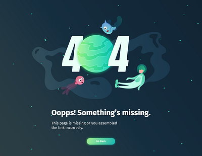 404 web page eror app branding concept design icon illustration ui ux web website