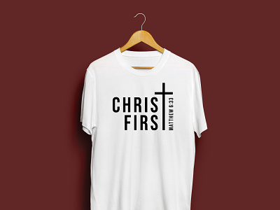 Minimalistic "Christ First" Theme Shirt for WCA