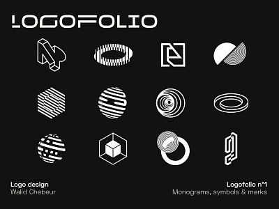 Logofolio N°1 design icon illustration logo typography vector