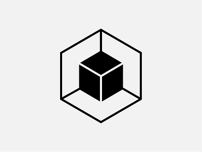 Logo exploration - Cube in a cube abstract branding cube design geometric graphic design icon illustration logo negative space vector