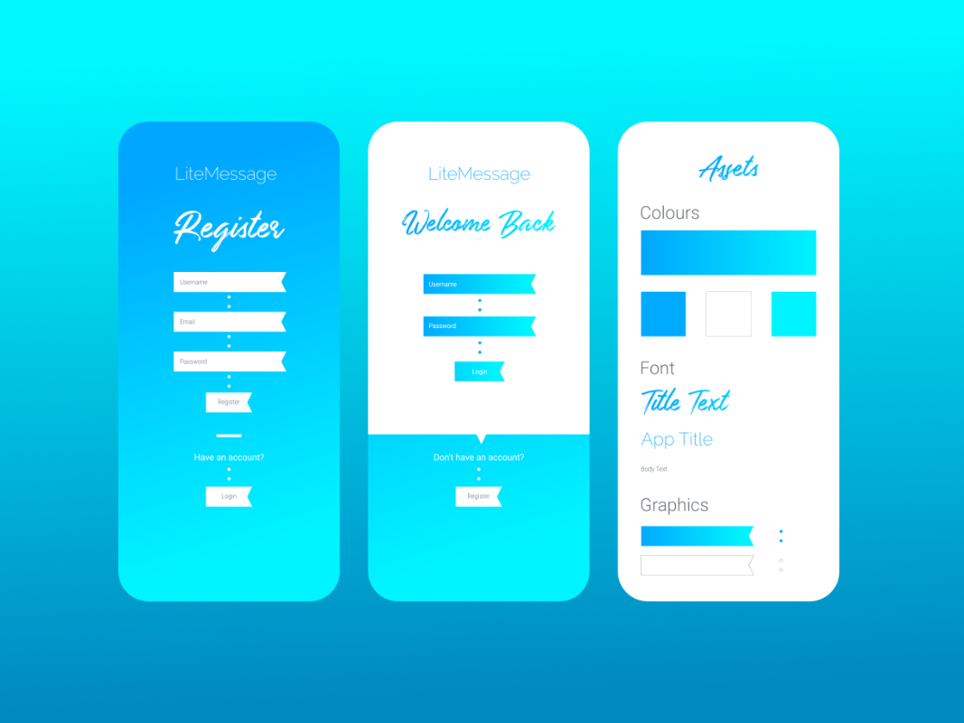 Register/Login UI by Kaira W on Dribbble