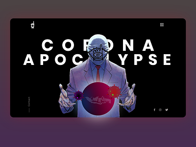 Corona Apocalypse anime web corona virus information design prophecy web design web development web pages