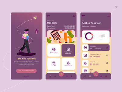 Aplikasi Pengelolaan Keuangan app design figma figmadesign finance app mobile app mobile app design mobile ui money app ui ui mobile uiux ux