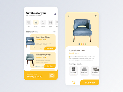 Furniture App Design Ecommerce app app interface design figma flat furniture app furniture app ui furniture design furniture store furniture ui minimal minimalism mobile app mobile ui ui ui design