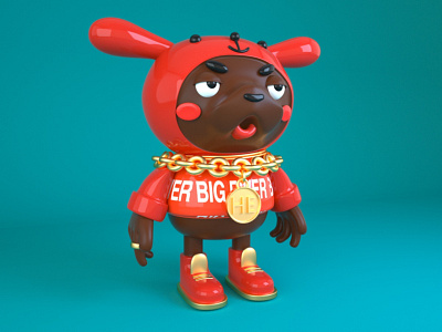 rapper7 c4d design dog practice