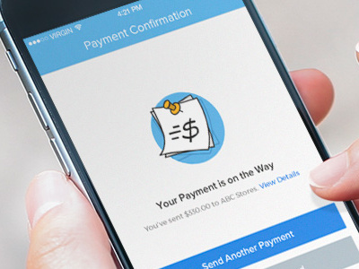 Payment Confirmation app ios mobile payments ui