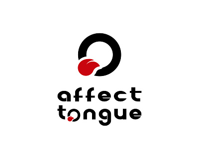 Affect Tongue Logo logo negative space negative space logo tongue tongue logo